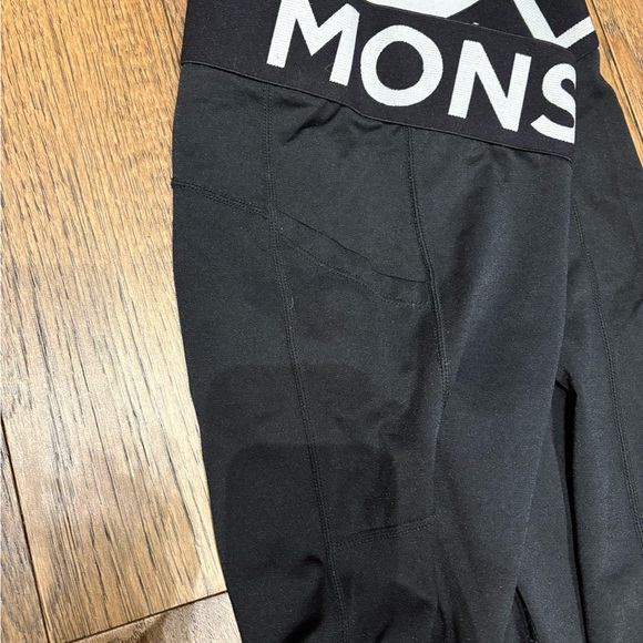 Mons Royale wool blend New Zealand tights women’s medium in black with pocket - Picture 3 of 5
